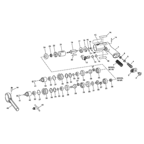 Diagram Diagram and Parts List for IR7811R  Ingersoll Rand Drill